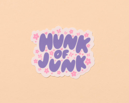 Hunk of Junk Vinyl Car Sticker  - Stocking stuffer, Holiday, Gift Guide