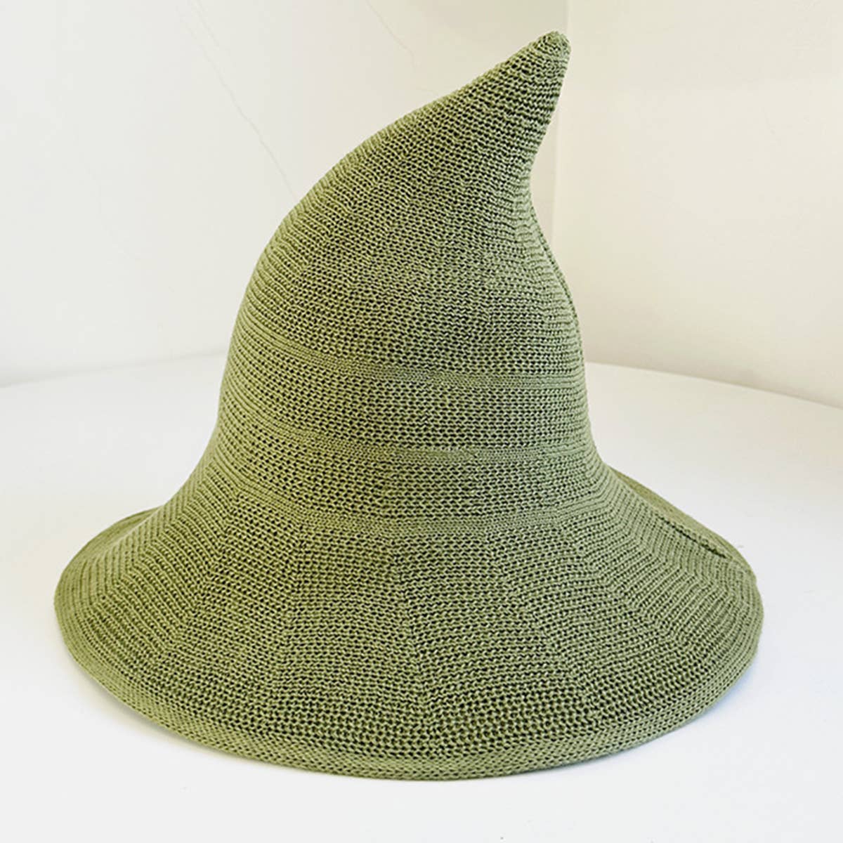 Halloween Pointed Witch Hat, Knit & Foldable_CWAH0617: BLACK / (OS) 2
