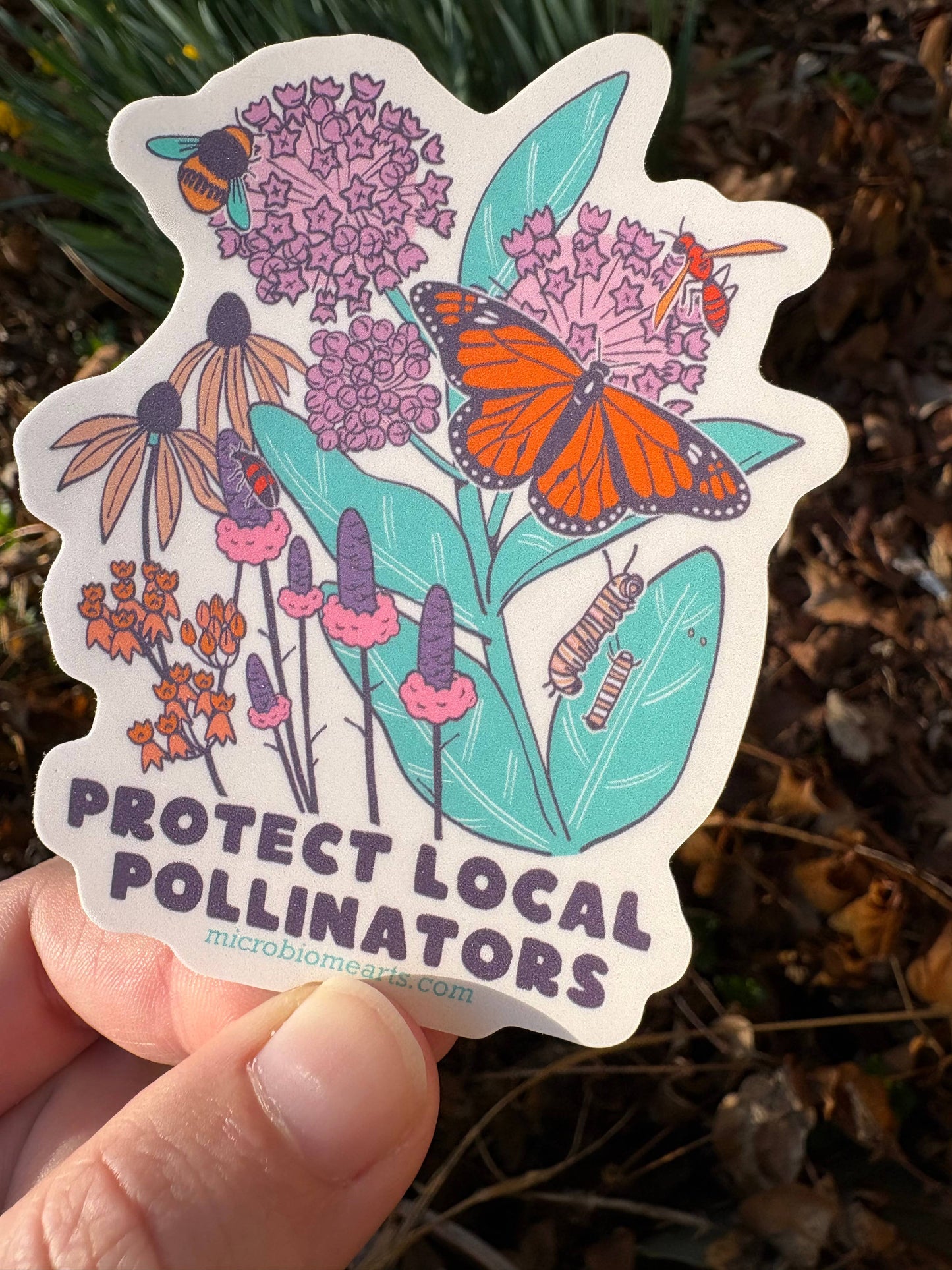 Protect Local Pollinators 3” Sticker 
