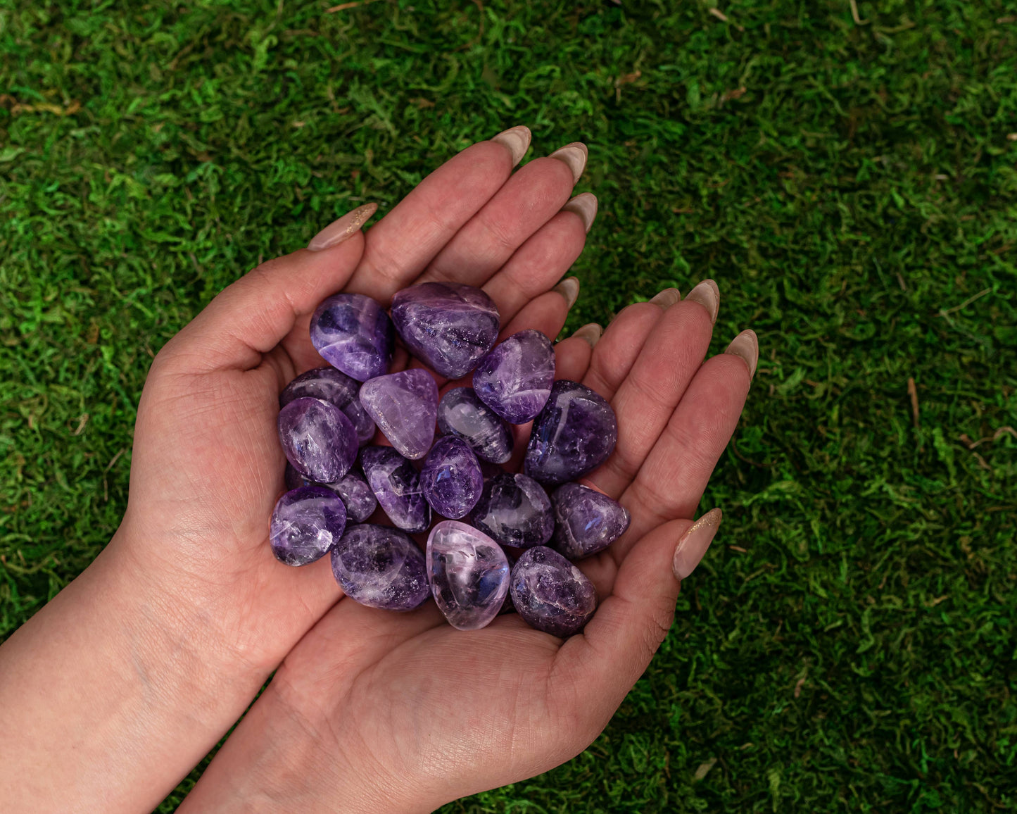 Tumbled Smooth Natural Amethyst Crystals: 1 Tumbled Amethyst