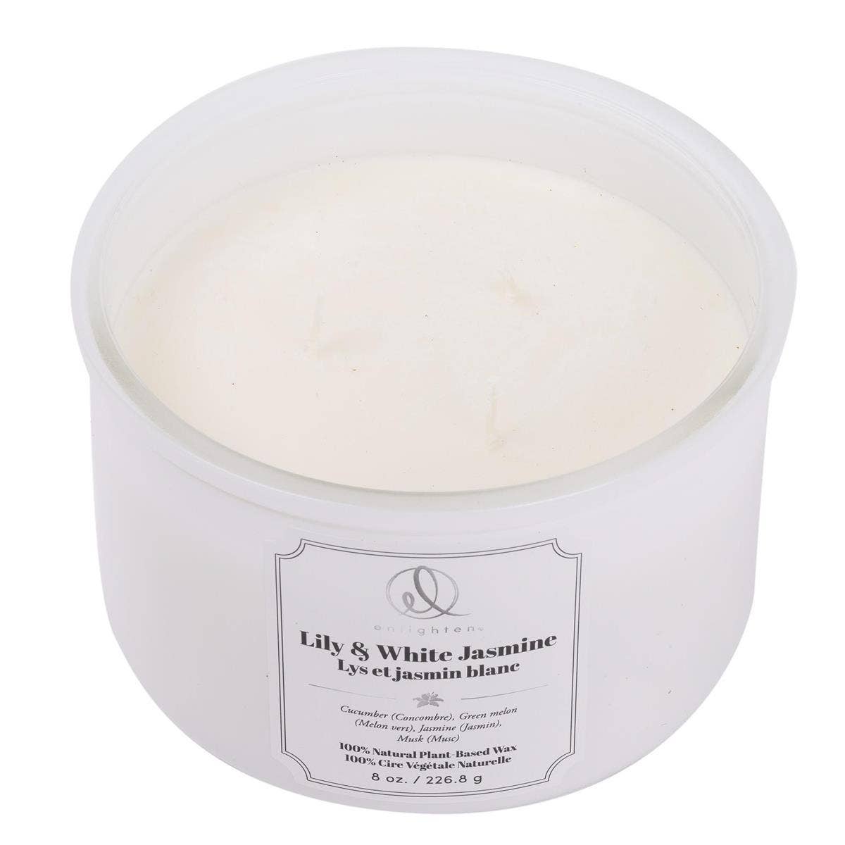 Truu Design Enlighten Candle with Wood Lid: Bergamot+Vetiver / 8 oz./226.8g