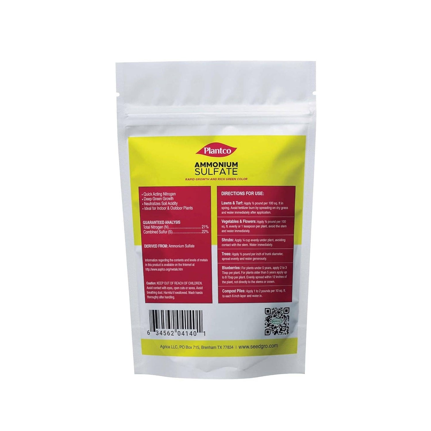 PLANTCO Ammonium Sulfate Fertilizer (2 lb)
