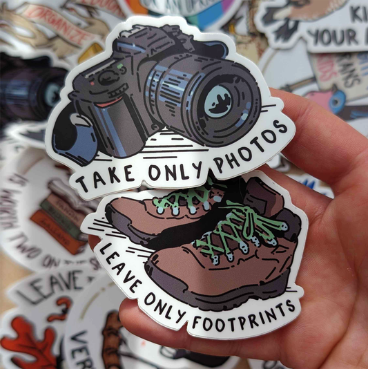 Footprints/Photos Sticker