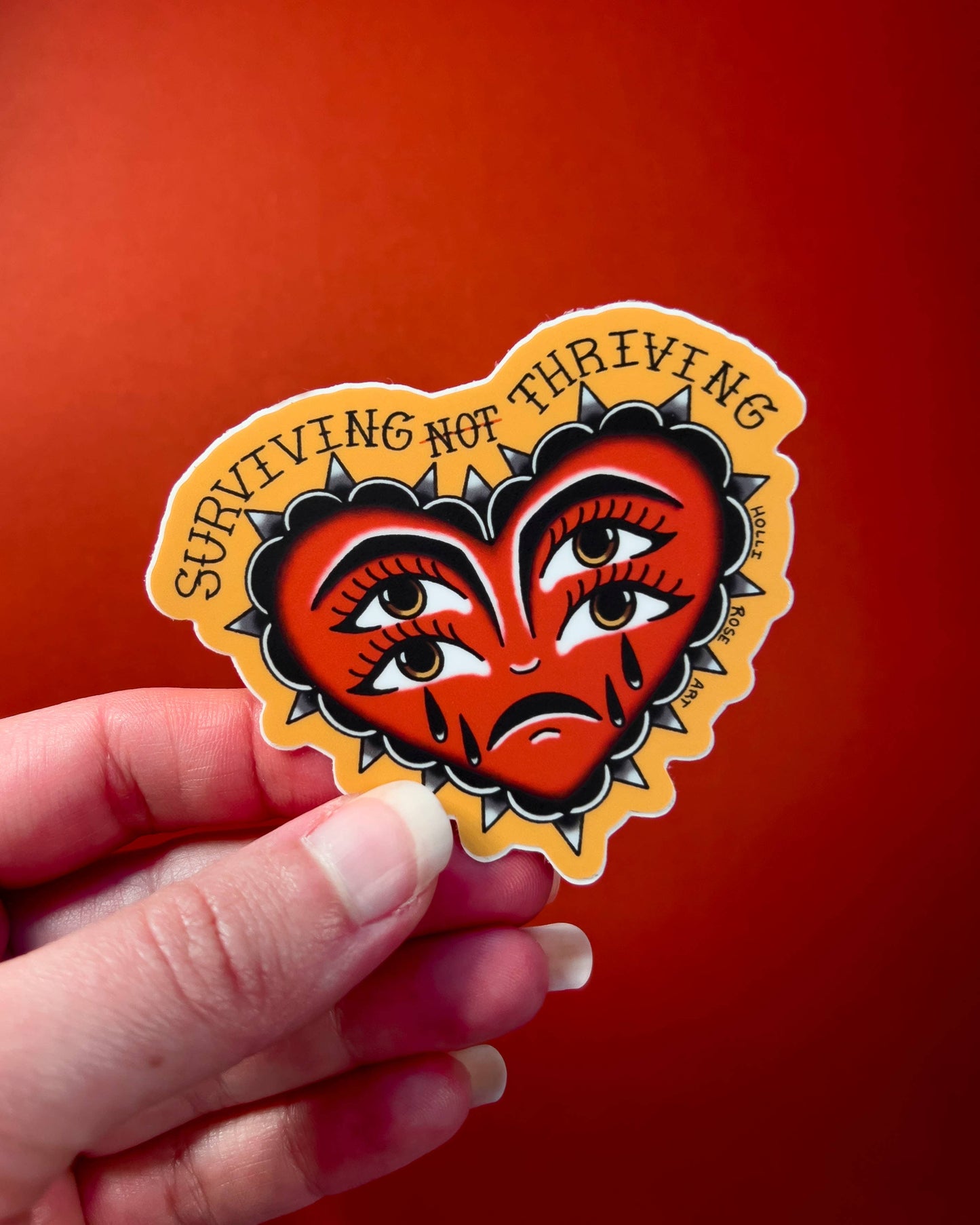 Surviving Not Thriving Sticker 