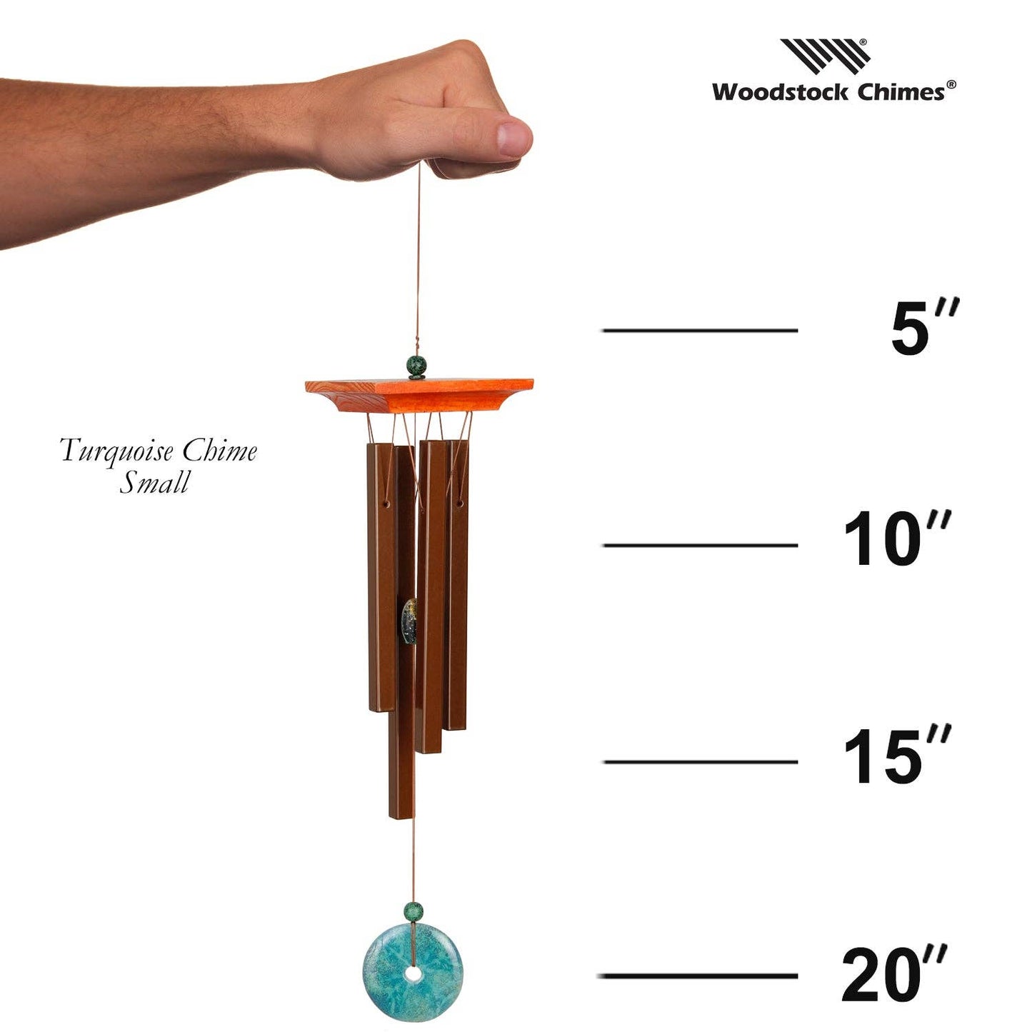 Woodstock Turquoise Chime™ - Small