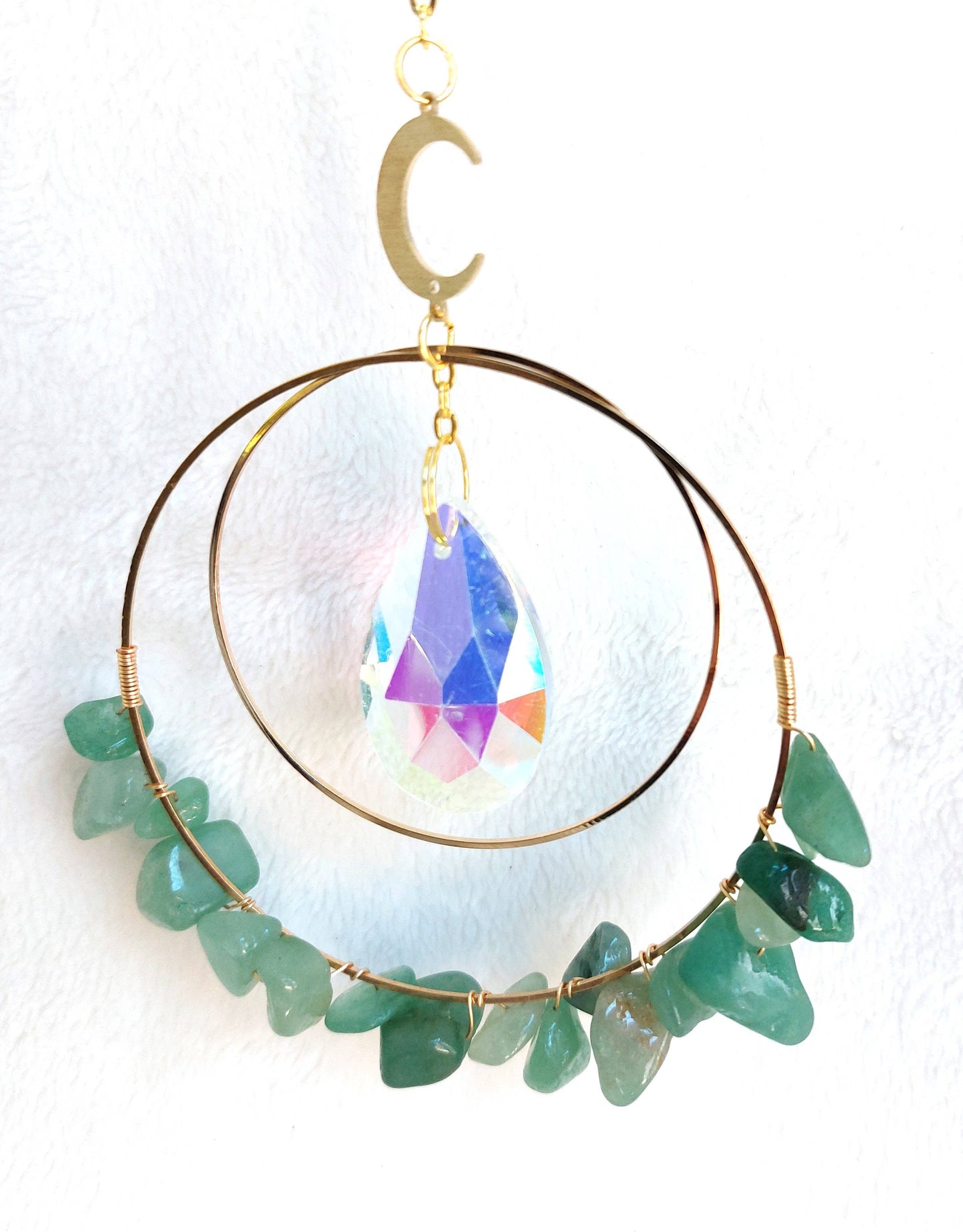 Chip Crystal Suncatcher: Amethyst