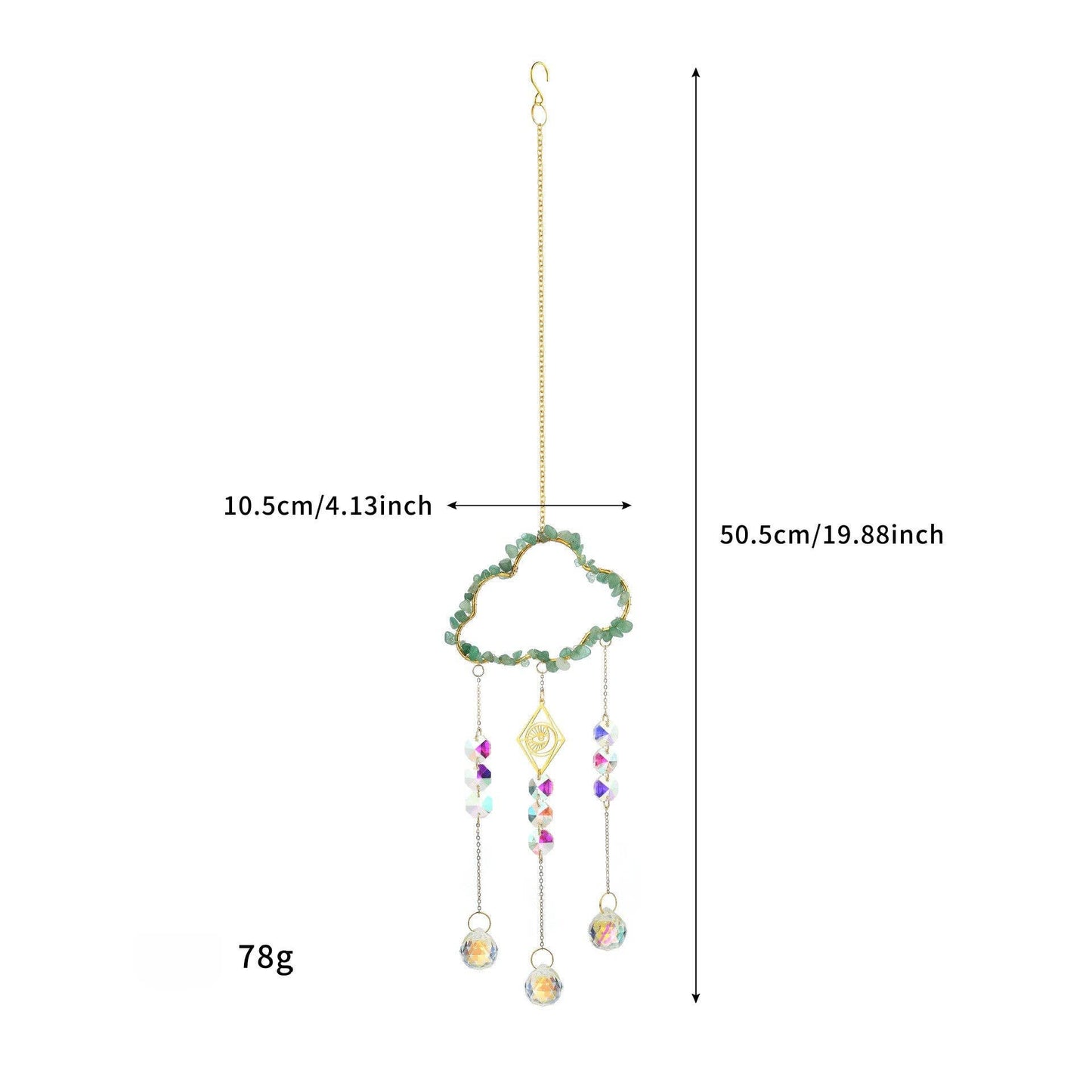Cloud Stone Cross Crystal Home Hangings DP25A919