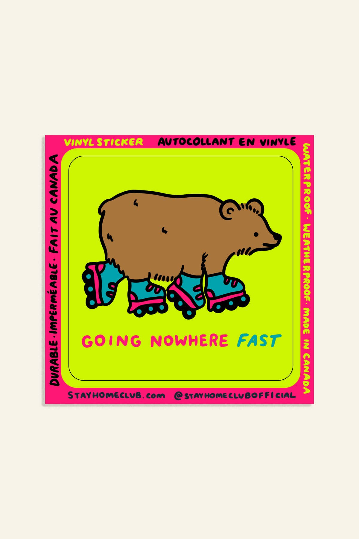 Going Nowhere Fast Sticker | Waterproof Vinyl Sticker