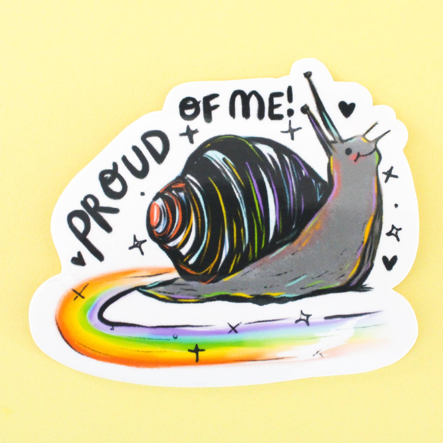 Rainbow Snail Vinyl Sticker