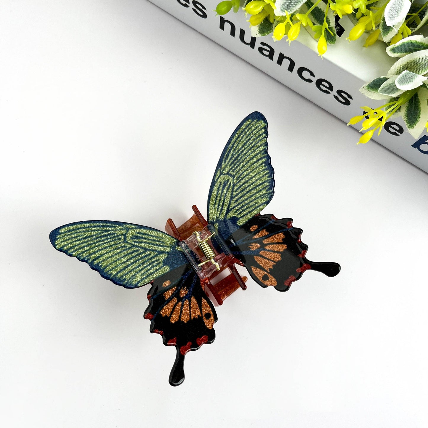 Glitter Butterfly Hair Clip, Animal Hair Claw Set