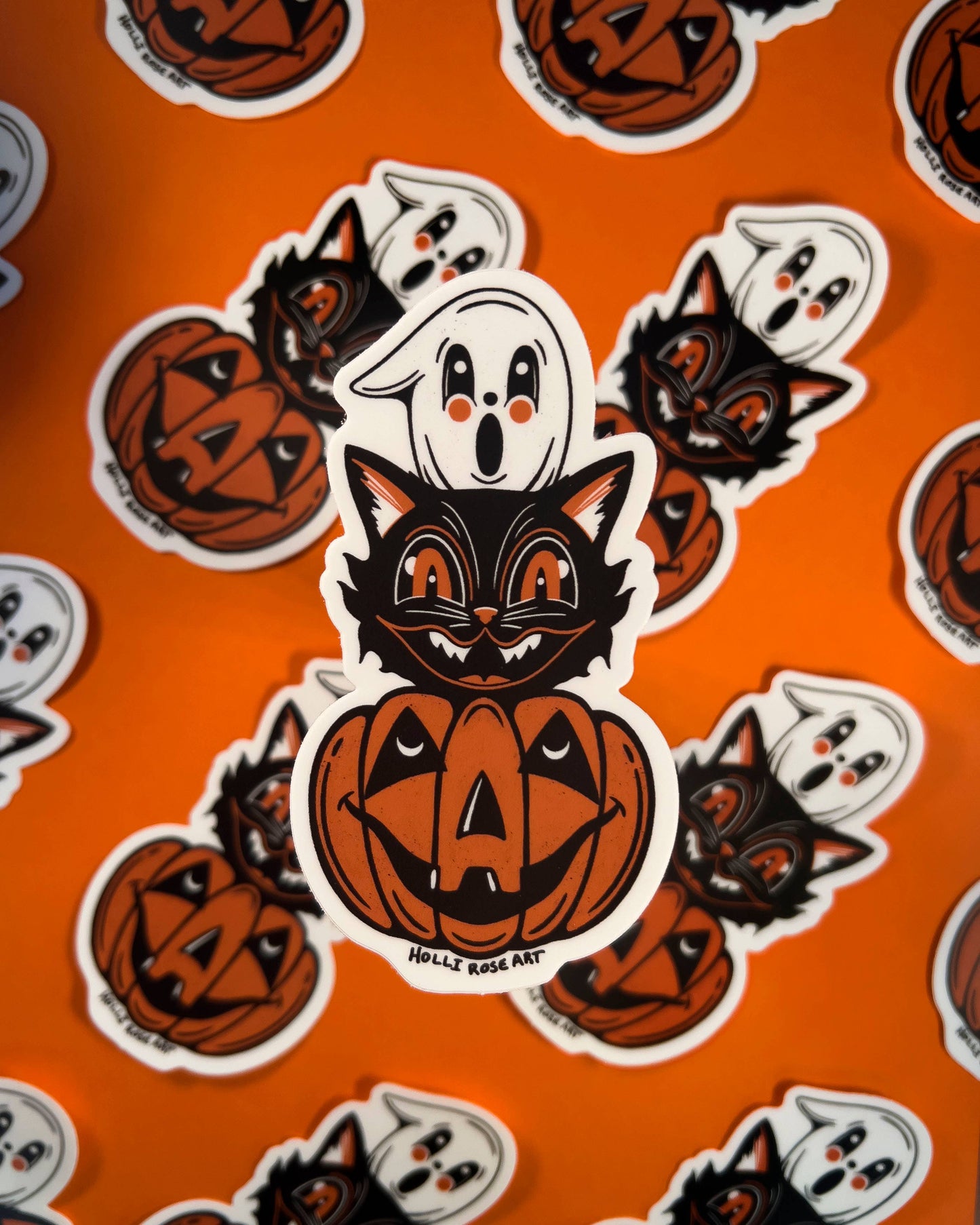 Vintage Halloween Sticker 