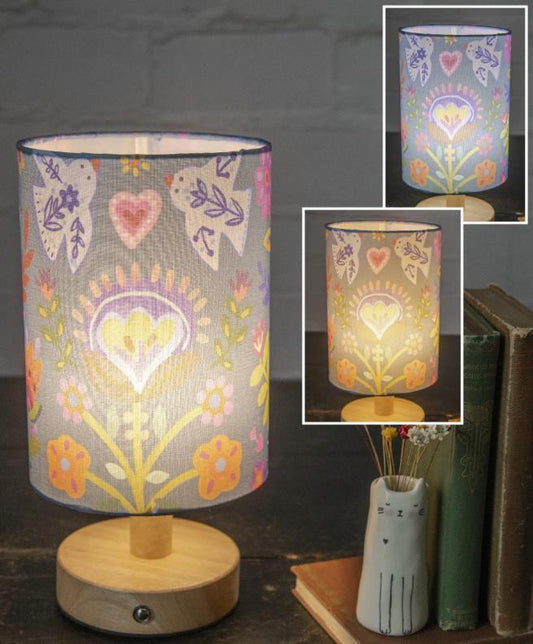 Touch Lamp- Folk Flower