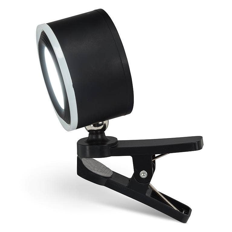 4 Piece Drum Magnet LED Lamp-3.25"D: Black