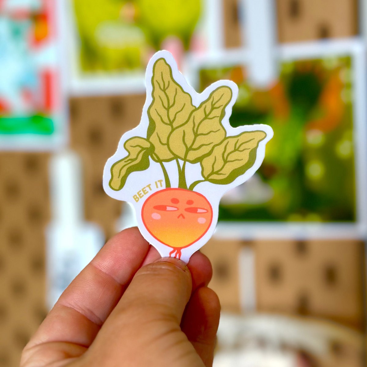 Beets Sticker Beet it! Sticker – The Plant Room