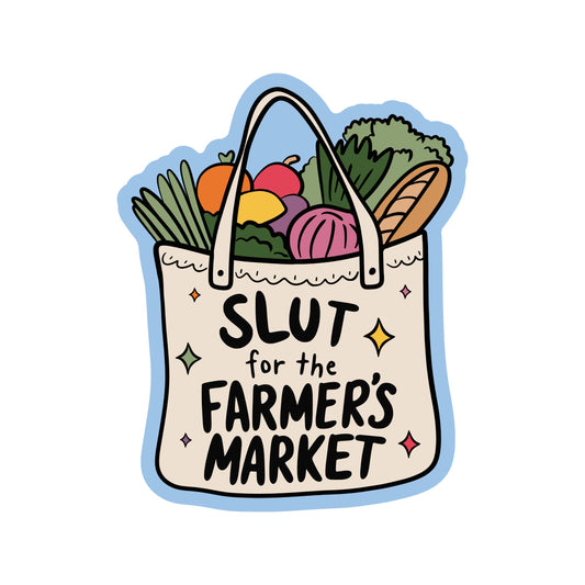Farmer Market Funny Produce High Quality Vinyl Sticker