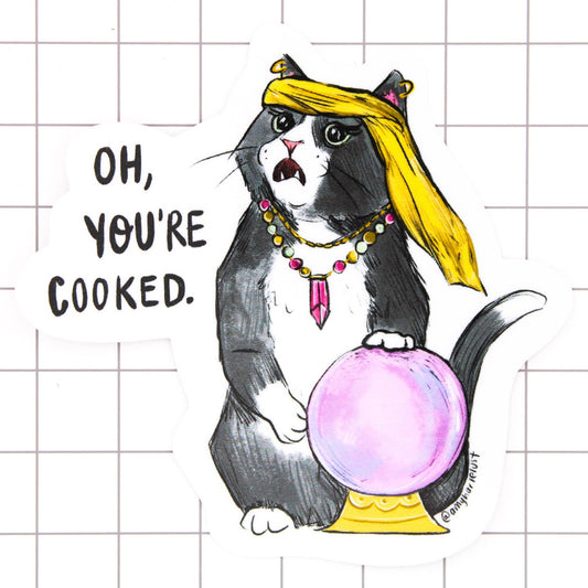 Fortune Kitty Vinyl Sticker