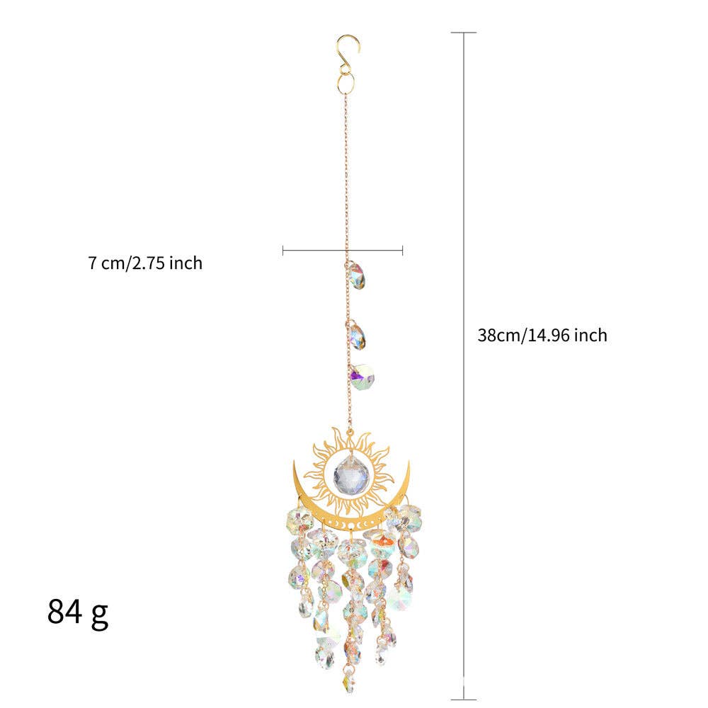 Sun Moon Colorful Crystal Hangings DP25A912