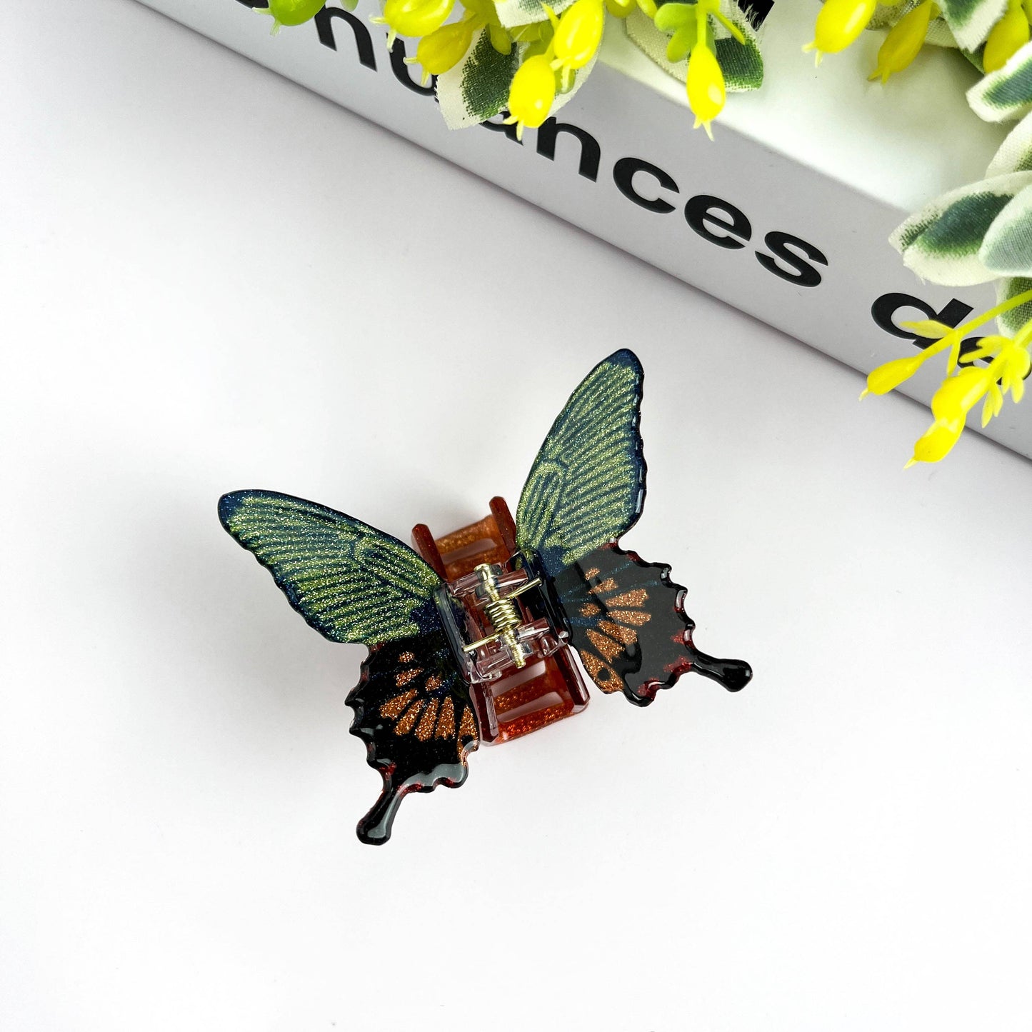 Glitter Butterfly Hair Clip, Animal Hair Claw Set