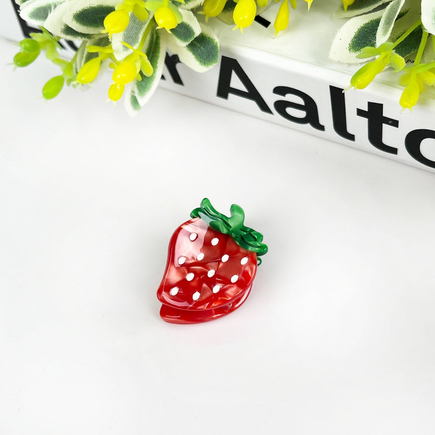 2PCS Strawberry Mini Hair Clip