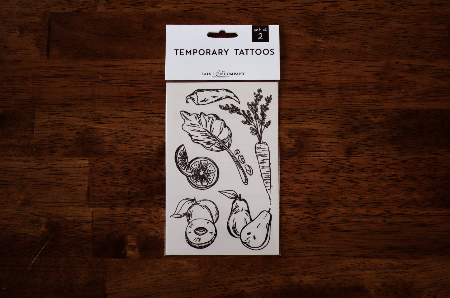 Garden Harvest Medley Temporary Tattoos