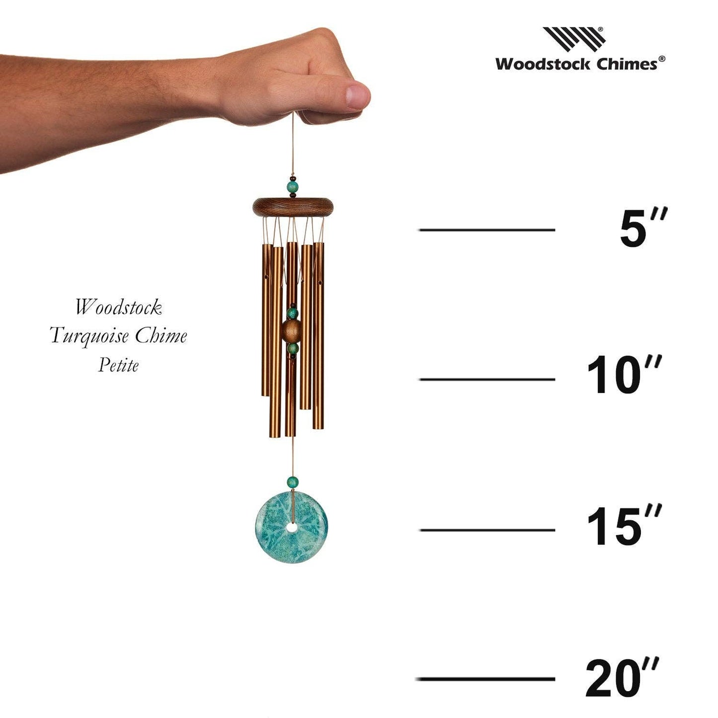 Woodstock Turquoise Chime™ - Petite