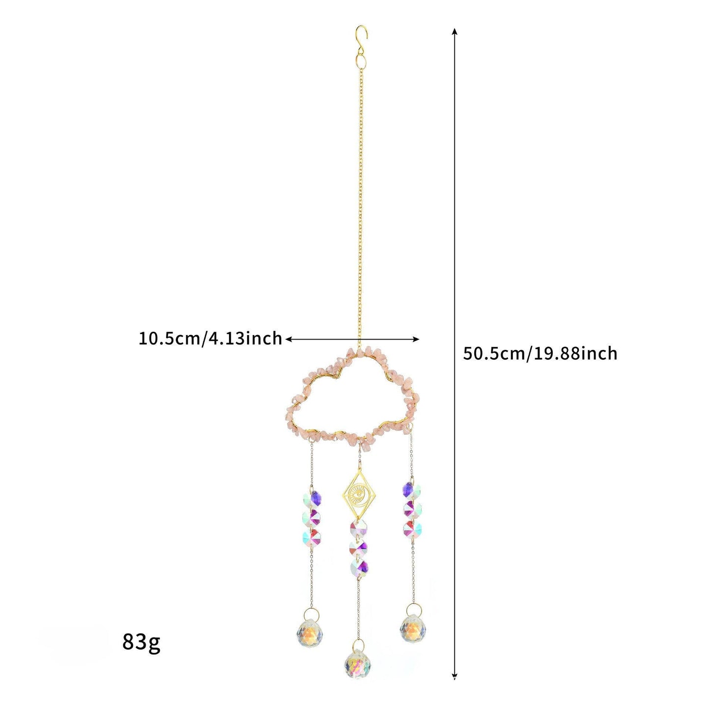 Cloud Stone Cross Crystal Home Hangings DP25A919