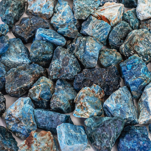 Rough Blue Apatite Crystal