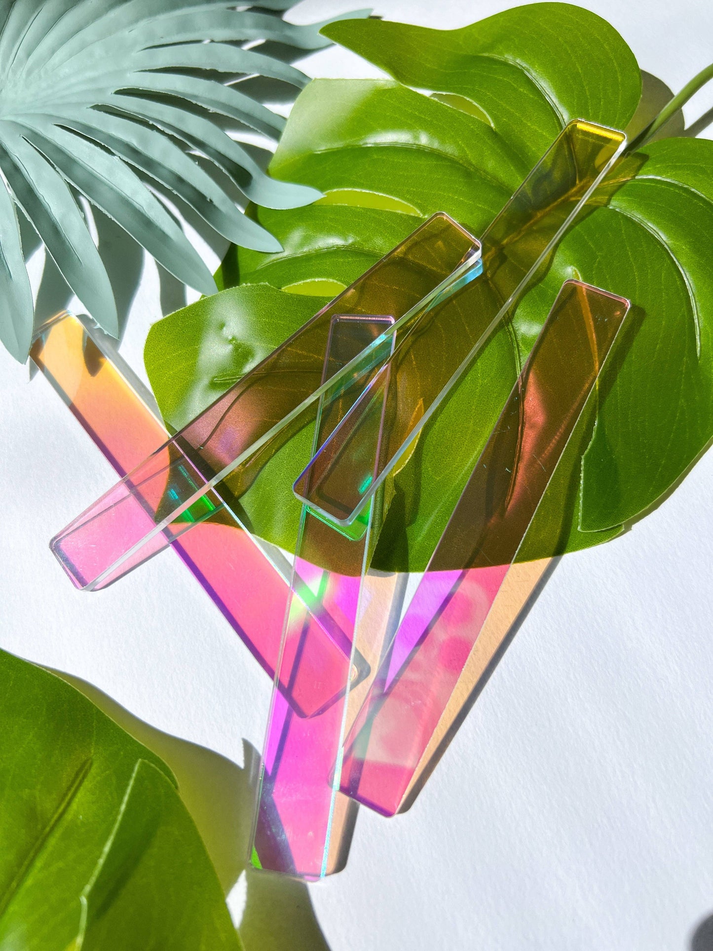 Iridescent Acrylic Plant Tags (Set of 25)