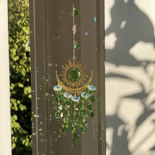 Sun Moon Colorful Crystal Hangings DP25A912