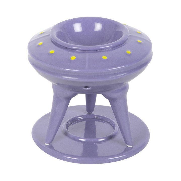 UFO Wax Burner with Lime Alien Wax Melt