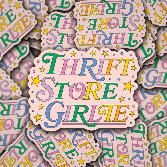 Vinyl Decal Thrift Store Girlie