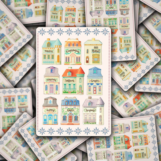 Vinyl Decal Spice Village