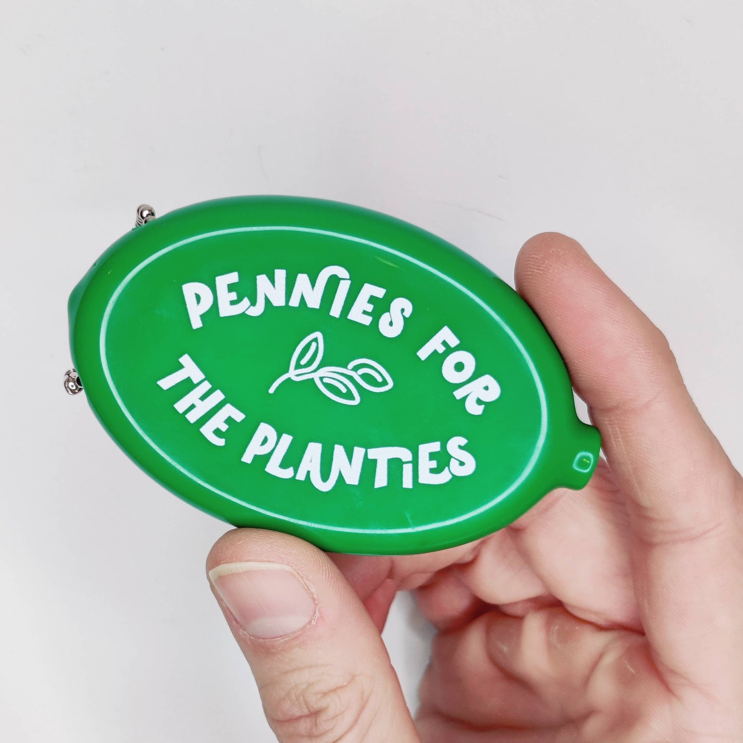 Pennies for the Planties Coin Purse Keychain