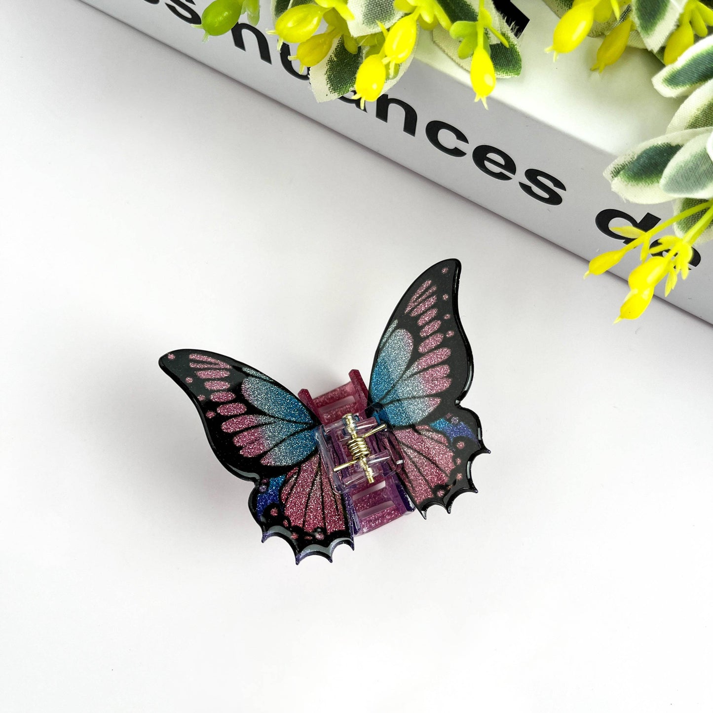 Glitter Butterfly Hair Clip, Animal Hair Claw Set