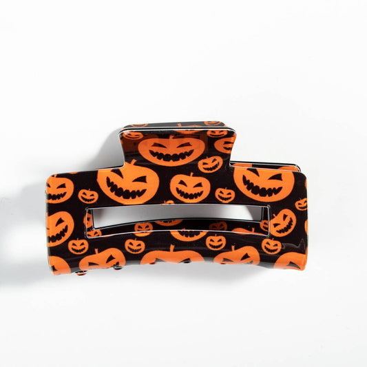 Halloween Spiderweb Hair Claw - Ghost Pumpkin Clip_CWAHA1447