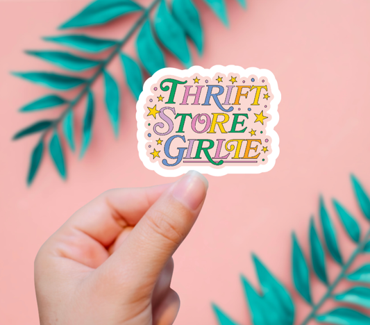 Thrift Store Girlie Sticker