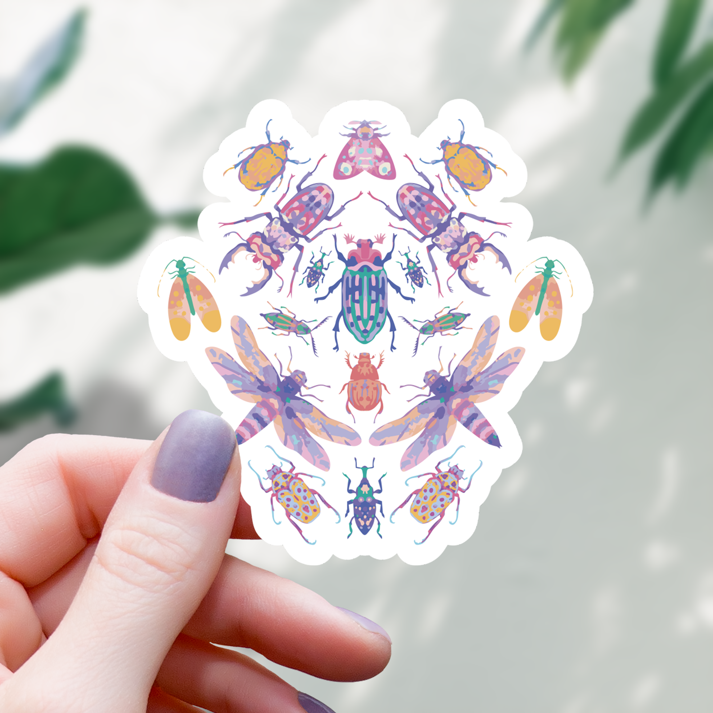 Bug Collage Nature Sticker - 3"