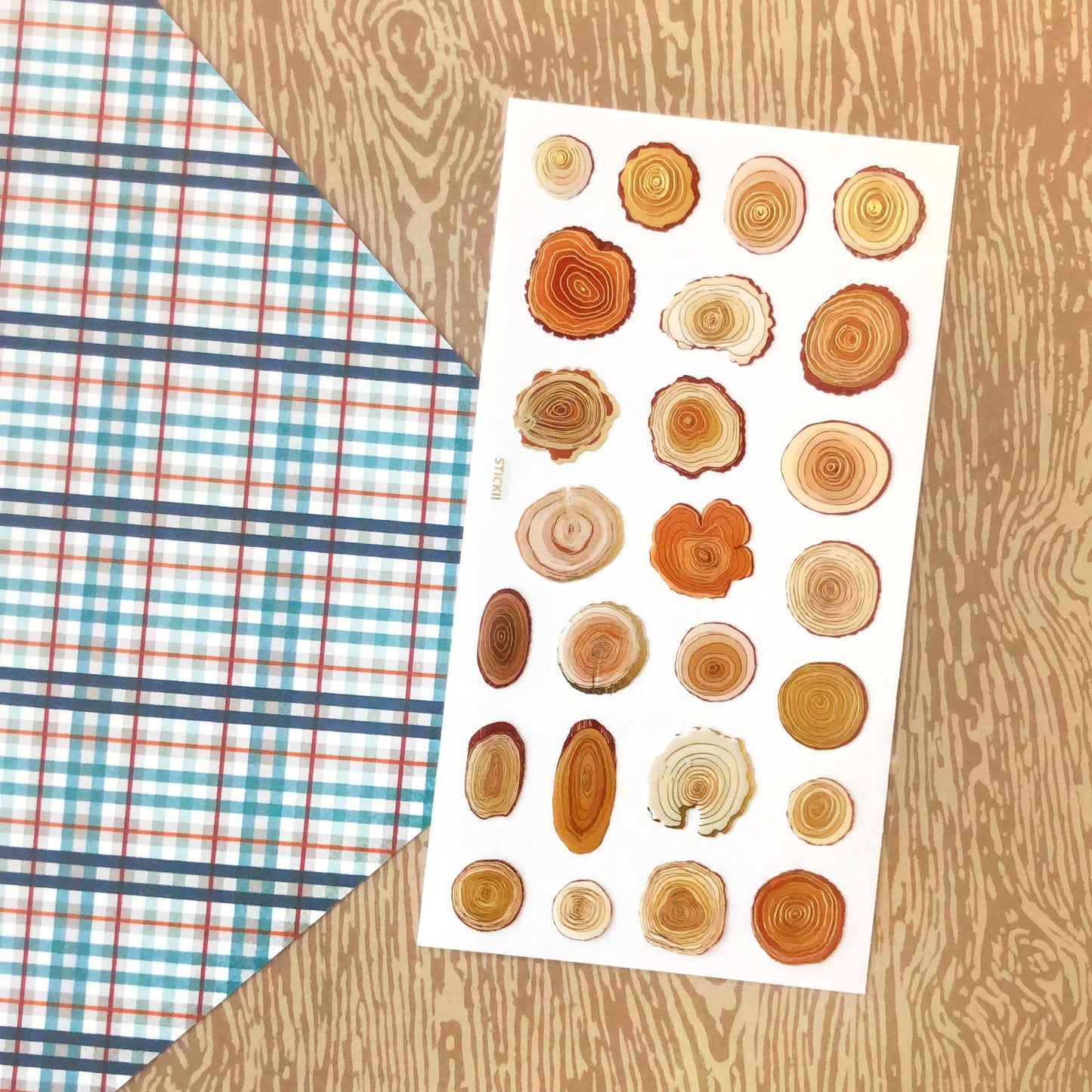 Tree Rings Sticker Sheet