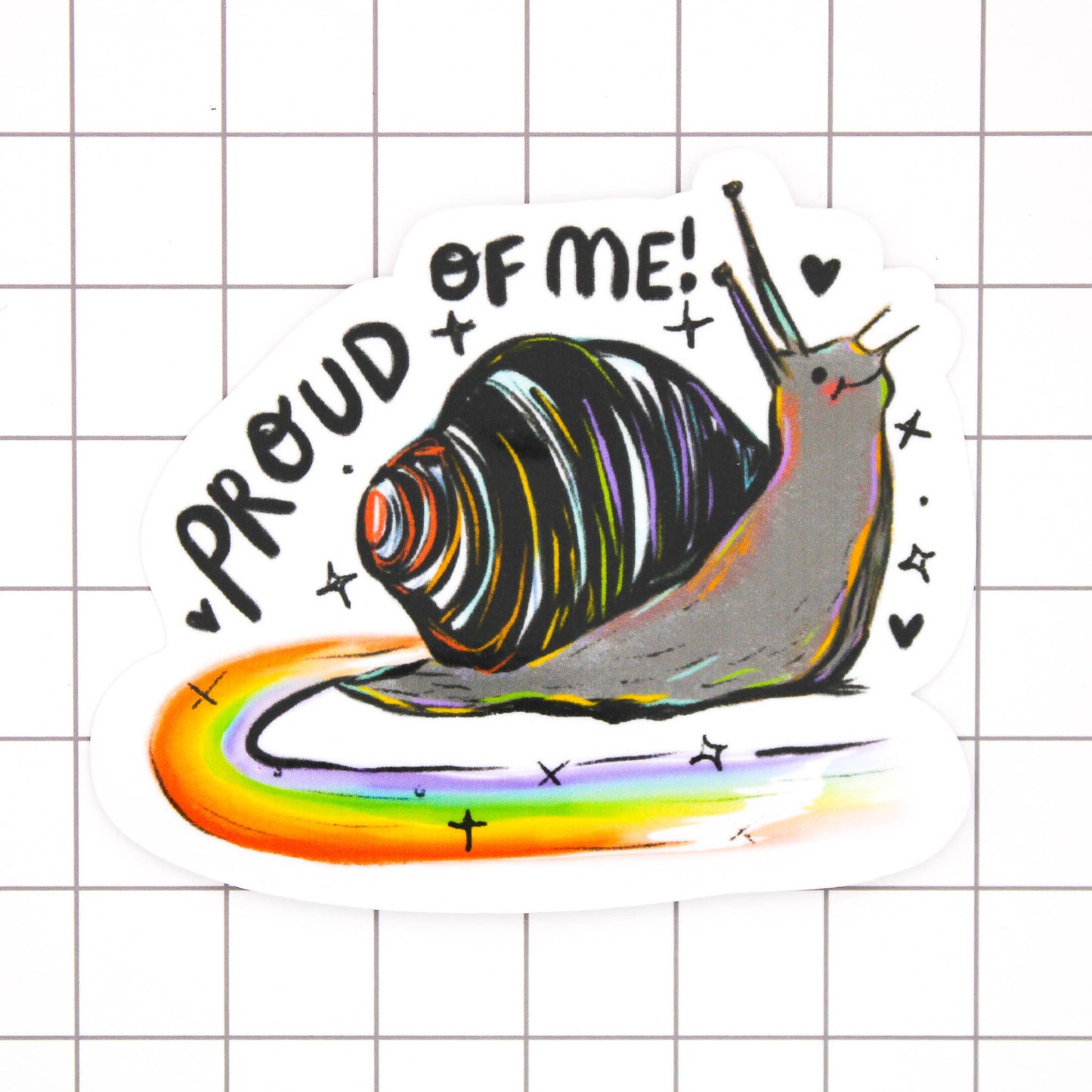 Rainbow Snail Vinyl Sticker