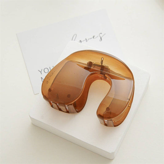 Hair Claw Clip Elegant Minimalist Design_CWAHA1960: Brown / (OS) 1