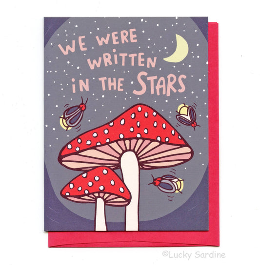 We Were Written in the Stars, Mushroom & Firefly Card: Red
