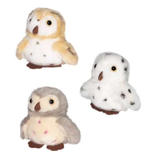Pocketkins-ECO-Owl Asst Stuffed Animal 5"