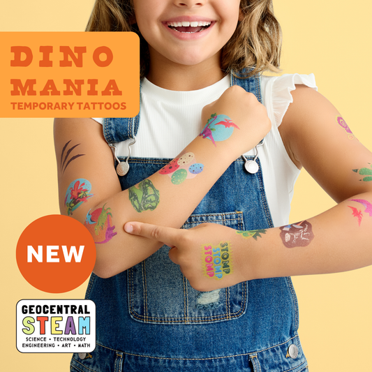 Dino Mania Temporary Tattoos – USA MADE!