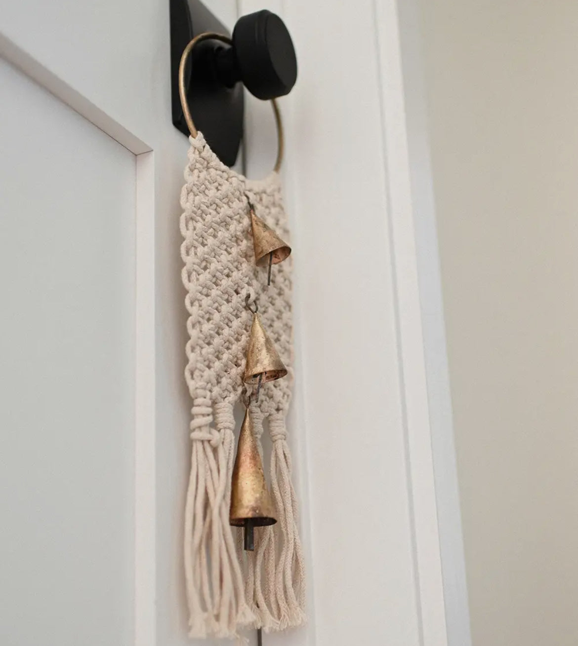 Macrame Cone Bells Door Hanger