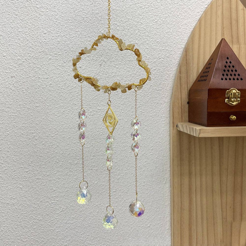 Cloud Stone Cross Crystal Home Hangings DP25A919