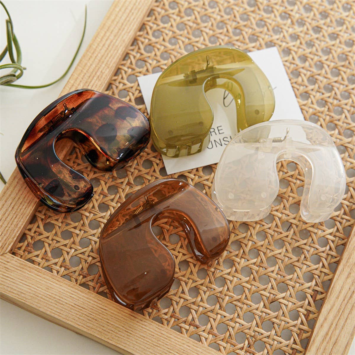 Hair Claw Clip Elegant Minimalist Design_CWAHA1960: Brown / (OS) 1