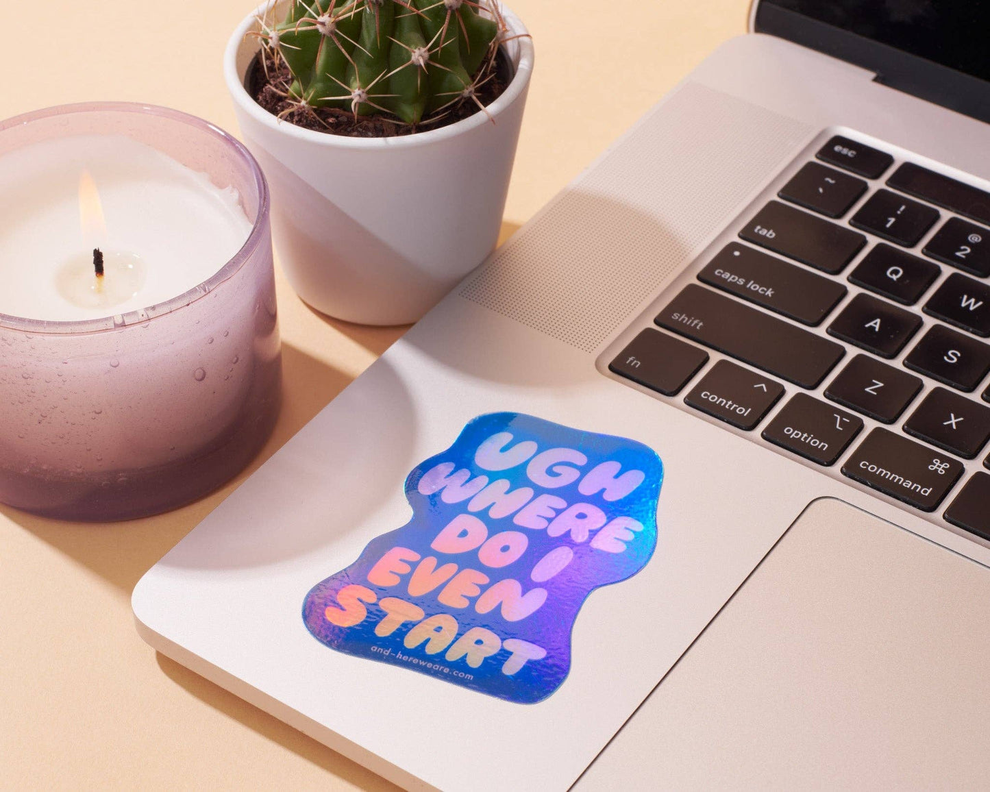 Where Do I Even Start Holographic Vinyl Sticker - Made in USA