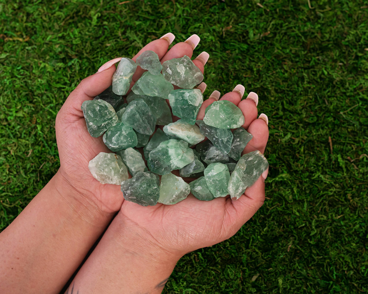 Raw Green Calcite