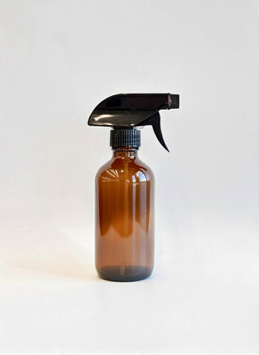 Brown Glass Spray Bottle 8 oz. Plant Sprayer and Mister