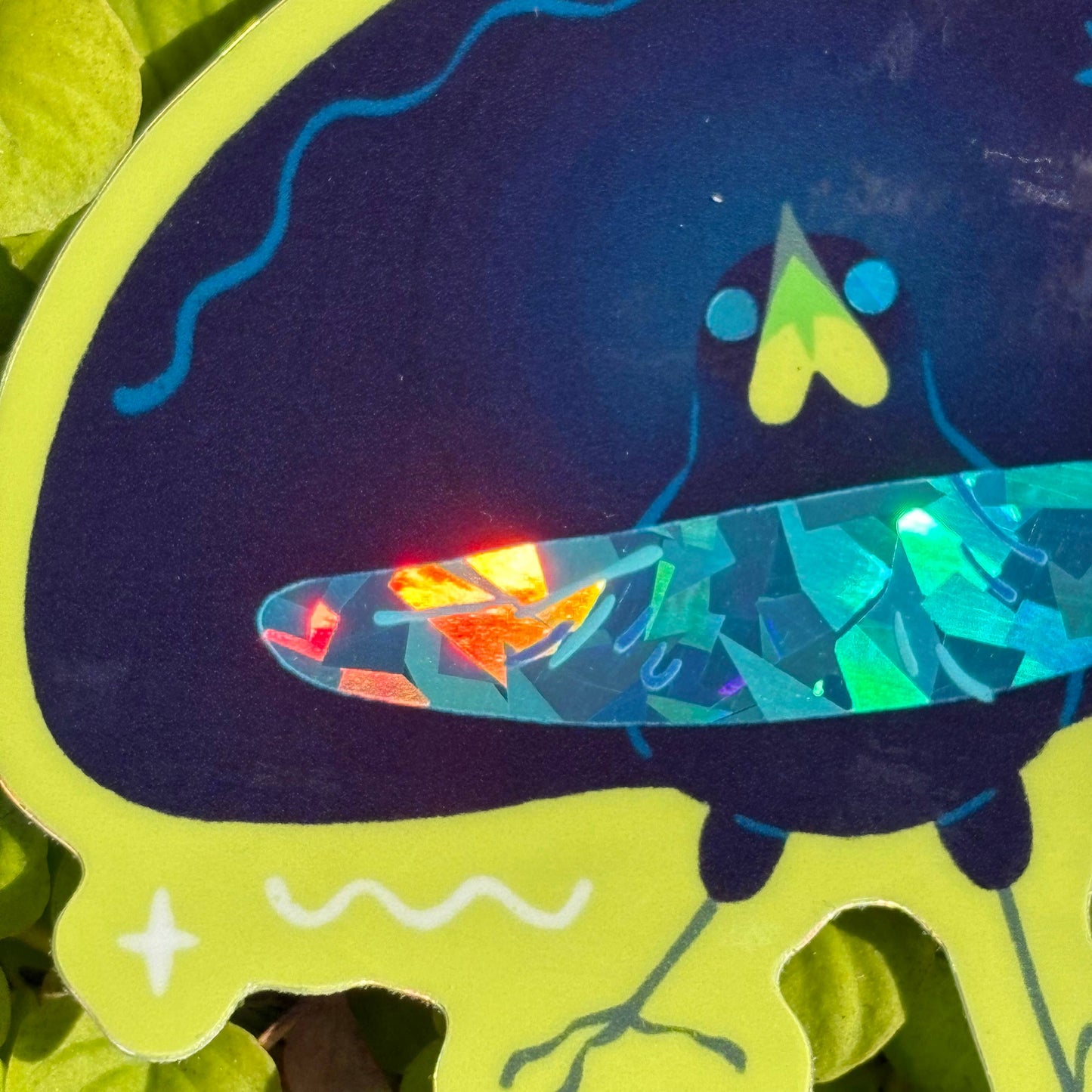 Superb Bird Of Paradise Holographic 3” Sticker